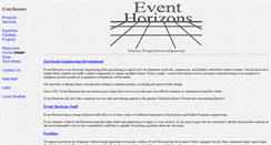 Desktop Screenshot of eventhorizons.com
