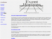 Tablet Screenshot of eventhorizons.com